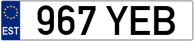 Trailer License Plate